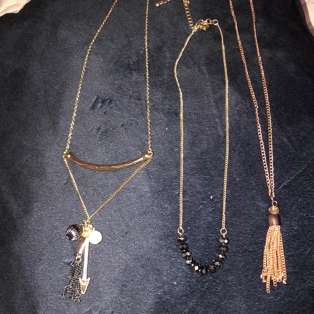Layering necklaces